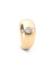 ellipsis dome ring yellow gold and white diamonds