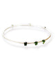 freda bangle 6 stone green tourmaline sterling silver