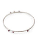 freda bangle 6 stone garnet sterling silver