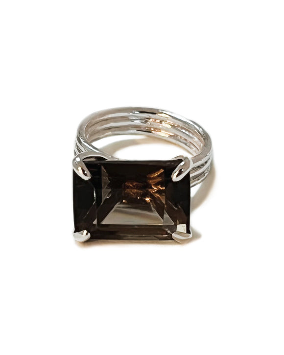 moment ring smoky quartz