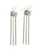 shimmer drop earrings textured sterling silver prasiolite on earwire
