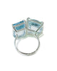 aquamarine two stone ring