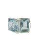 aquamarine two stone ring