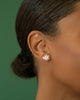 trellis bud studs white diamonds
