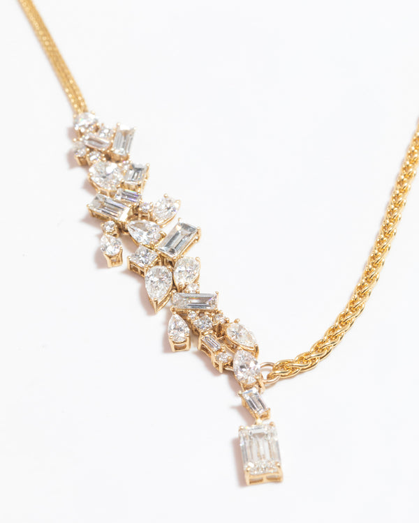 trellis diamond necklace