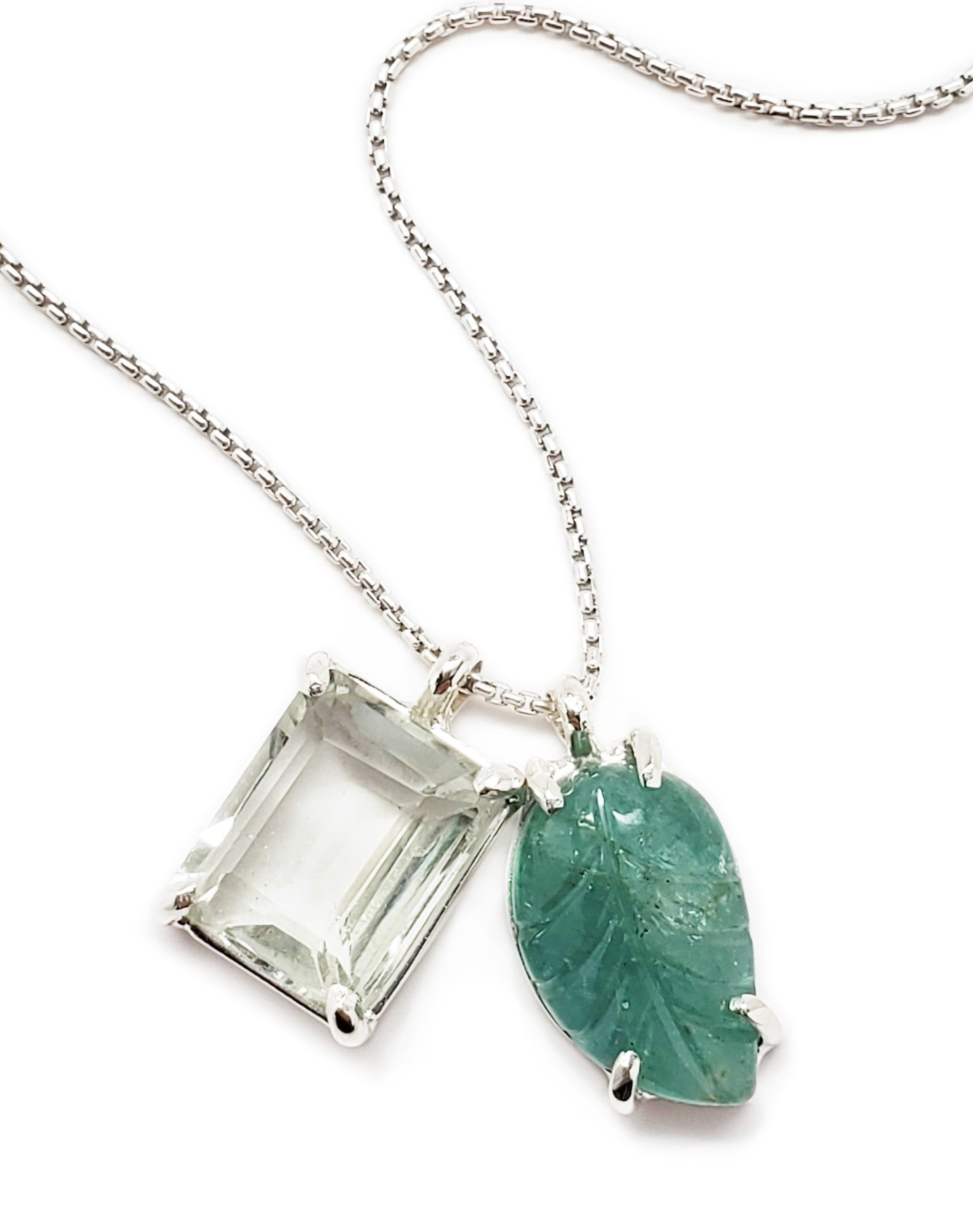 Emerald charm cheap for necklace