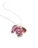 3 charm necklace pink tourmaline
