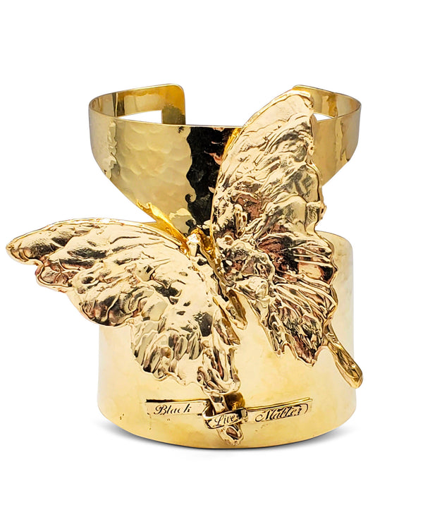 BLM Butterfly Cuff thai gold brass