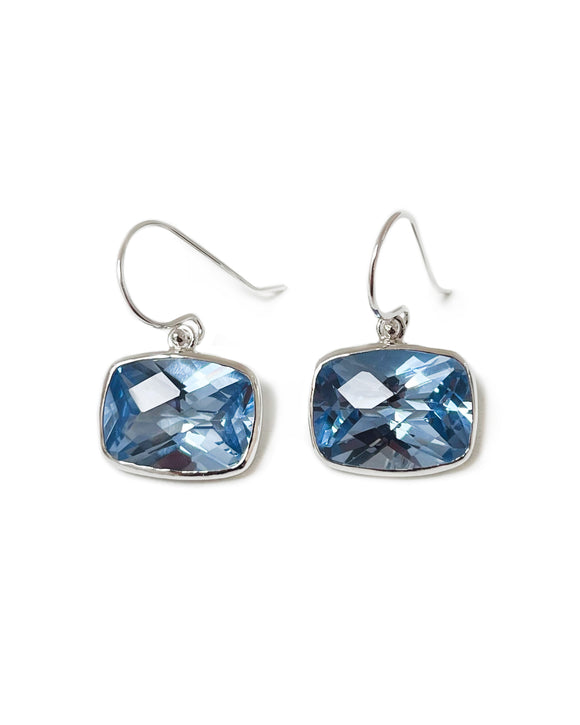 Bettigrey earrings blue spinel quartz sterling silver