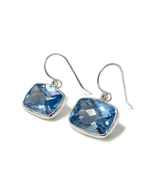 Bettigrey earrings blue spinel quartz sterling silver
