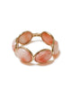 coral and yellow gold ring