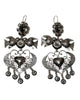 love birds earrings Mexican sterling silver dangle chandeliers