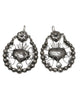 love earrings sterling silver hearts motif Mexican silver taxco