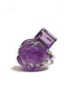 Mary 2 stone toi et moi ring amethyst hand carved sterling silver