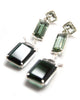 rosemary dangle earrings prasiolite green quartz emerald quartz sterling silver on post