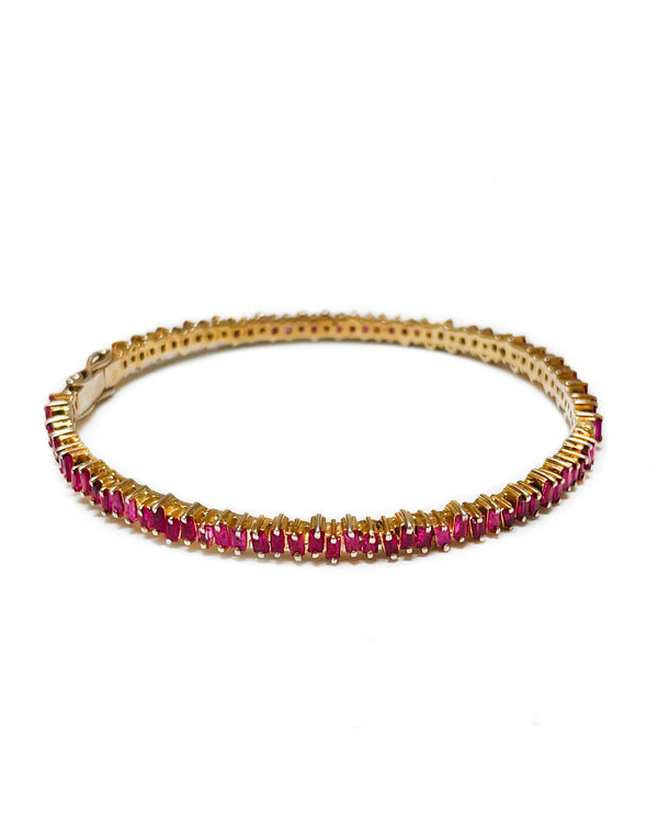 ruby and vermeil bracelet