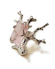 signature coral ring pink quartz sterling silver