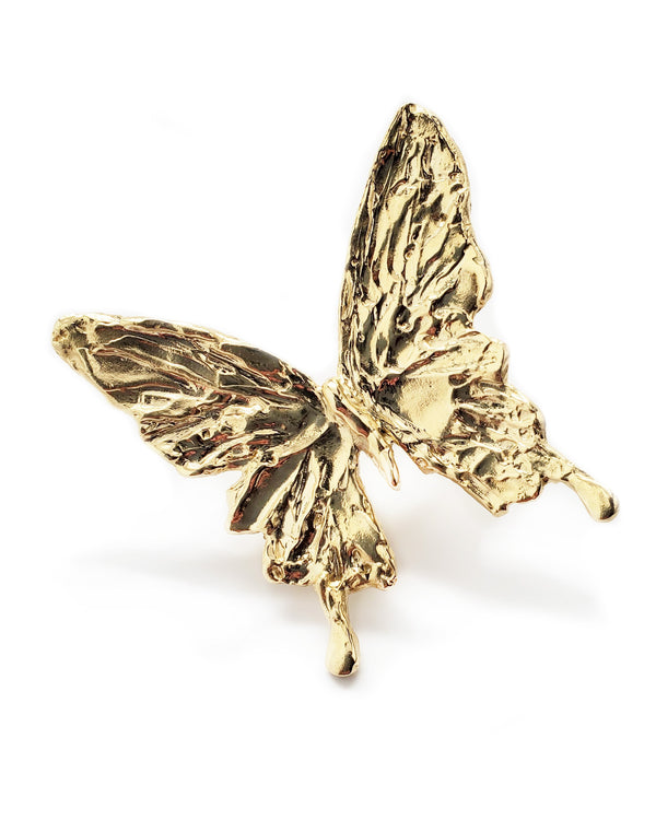 single butterfly ring thai gold brass