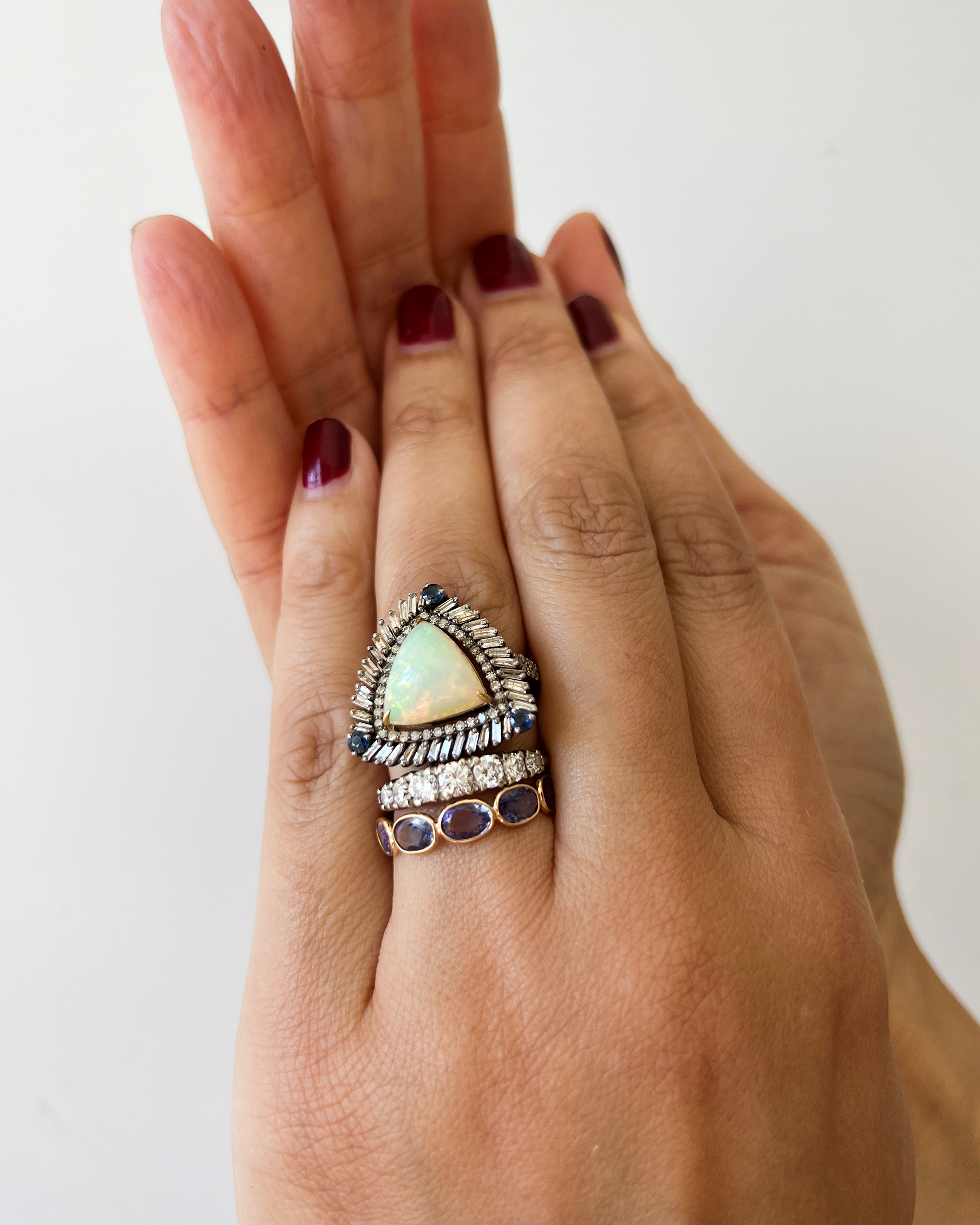 Aura Ring in Oval Rubellite